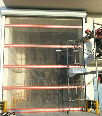 0.5-1.5m/S che apre la porta rapida di funzionamento facile di Safty del PVC di resistenza al vento ad alta velocità della porta