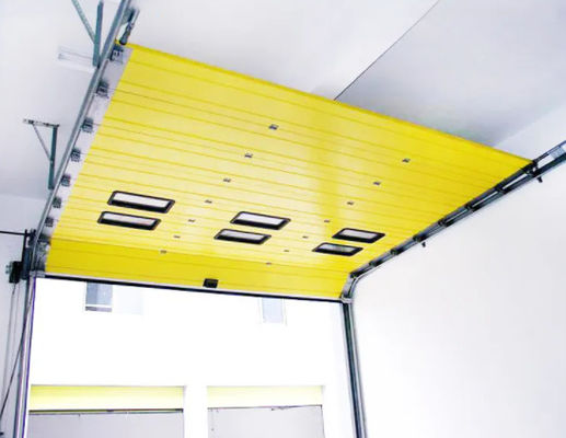 50 mm-80 mm di porta di garage isolante a sezione con vetroresposizione di vinile o spazzola