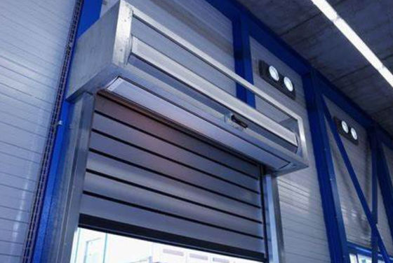 0.75KW Rapid Roll Door Aluminum Transparent Efficienza di sicurezza