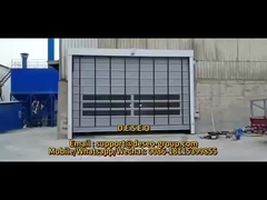 2m/S PVC Rapid Roller Door Shutter Roll Up High Speed Interior per officina