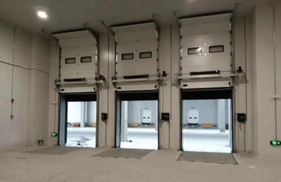 Porte sezionali coibentate in acciaio per garage industriali 380V automatiche telecomandate
