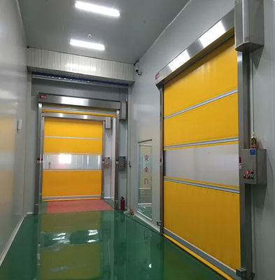 Tenda di plastica 50HZ 1.50KW del PVC della chiusura lampo del rullo dell'otturatore rapido a riparazione automatica delle porte