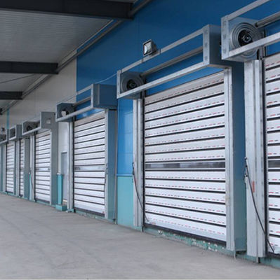 Rapida di alluminio delle porte a spirale ad alta velocità esteriori di sicurezza con azionamento elettromeccanico