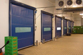 Verticale interno di plastica di resistenza al vento del PVC del tessuto 50HZ delle porte rapide industriali del rullo
