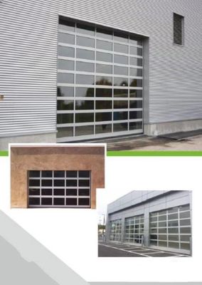 porta trasparente del garage 220/230V, struttura costante delle porte di alluminio moderne del garage