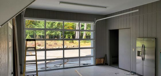 Porta sezionale isolata del garage della lega di alluminio con apertura verticale/orizzontale automatica