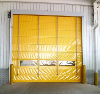 3Fase 380V Pull Roller Shutter Doors Fast Fabric Windproof Warehouse Roller High Speed
