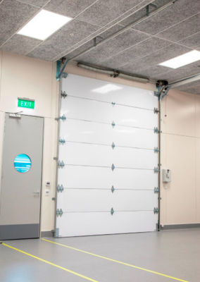 Porta di garage a sezione isolante 50 mm-80 mm in acciaio inossidabile industriale