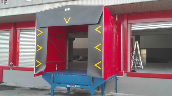 Sigilli e rifugi automatici di carico del molo con mantenimento ridotto Sigillo del molo retrattile del tunnel