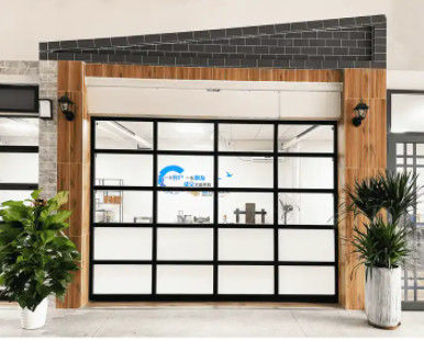 Porte a cielo aperto sezionali in alluminio rivestite in polvere con vista completa per porte di garage