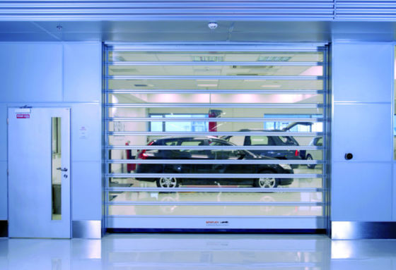 0.8m/S Porta a spirale ad alta velocità con sistema di sicurezza Sensore fotoelettrico Isolato velocemente