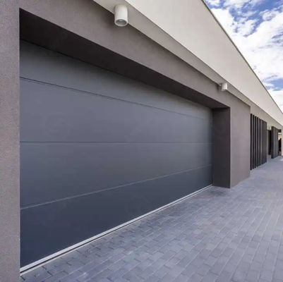 Porta sezionale a cielo aperto personalizzata con colore bianco e bordo di sicurezza Porta sezionale di garage in acciaio moderno