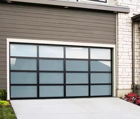 Doppia vetrata di alluminio di vetro seczionale porte di garage insonorizzazione