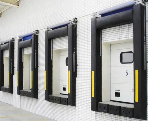 Protezione logistica elettrica ermetica dagli elementi Sistema di carico regolabile Portone del molo Rifugio PVC di plastica