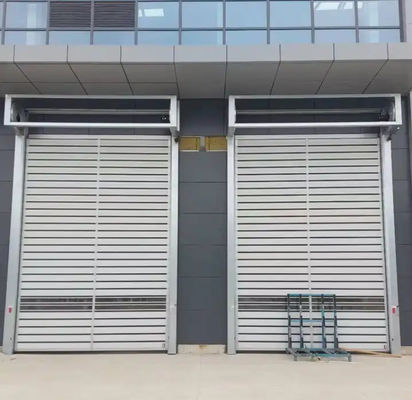 Porta a spirale trasparente ad alta velocità in alluminio industriale Sicurezza ed efficienza in una porta rapida automatica industriale