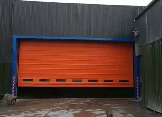 Sicurezza Prima Alta Velocità PVC Rollo Up Rapid Shutter Door 304 Materiale in acciaio inossidabile Rapid Zipper Porta a rulli ad alta velocità