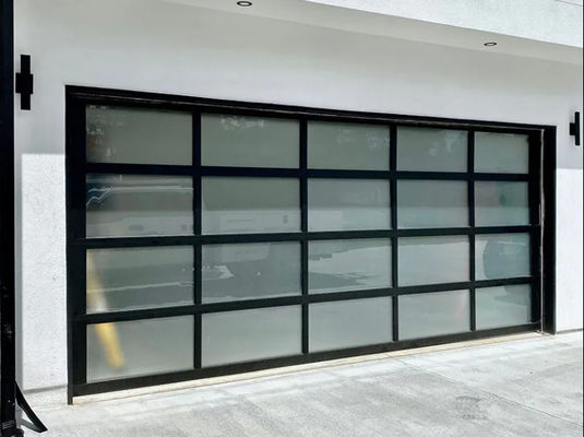 Porta sezionale in lega di alluminio insonorizzata con vetro a doppio vetro e superficie rivestita in polvere