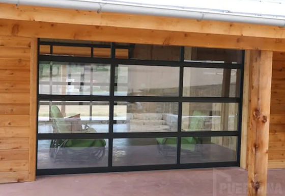 Porta sezionale in lega di alluminio insonorizzata con vetro a doppio vetro e superficie rivestita in polvere
