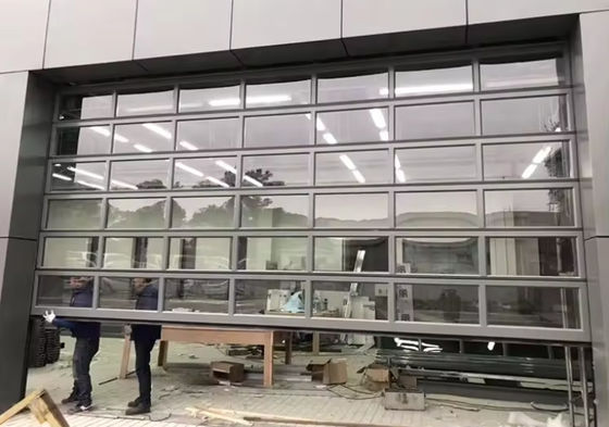 Porta di sicurezza in alluminio a sezione con vetro a doppio vetro in vari colori