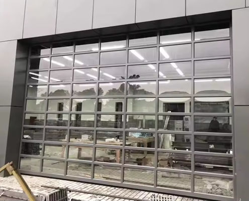 Porta di sicurezza in alluminio a sezione con vetro a doppio vetro in vari colori