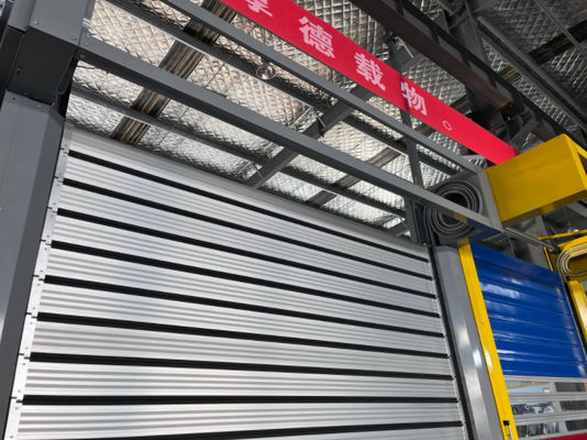 0.8m/s Porta a spirale in lega di alluminio con 220V/50HZ alimentazione di alluminio metallo Autom Shutter veloce