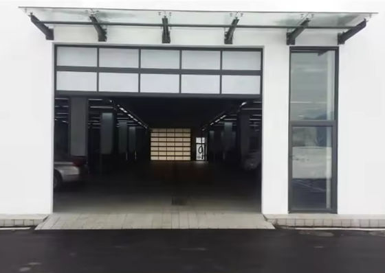 Porta sezionale in alluminio a doppio vetro moderna con eccellente isolamento