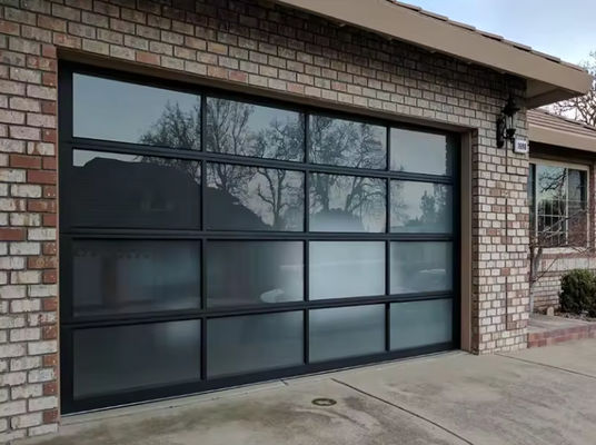 Porta sezionale in alluminio rivestita in polvere moderna con sicurezza manuale o automatico
