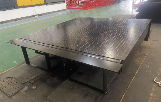 Livellatore idraulico elettrico di carico del molo con catena di sicurezza e pulsanti