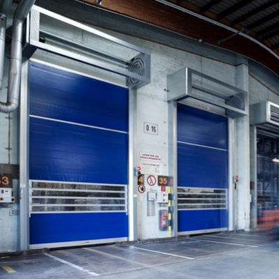 Porta rotante di sicurezza a spirale di alluminio trasparente veloce veloce 2m/s China Manufacturer