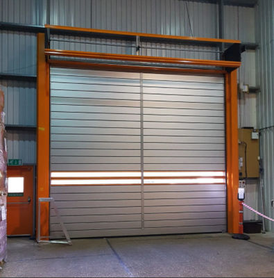 Efficienza di sicurezza della porta a spirale trasparente in alluminio ad alta velocità