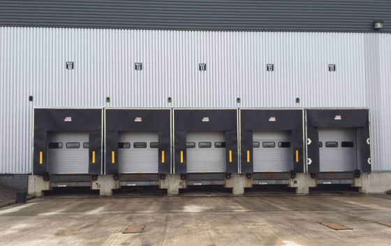 Moderno sistema di carico regolabile Dock Door Shelter Con PVC Materiale di gomma di plastica Meccanico Dock Shelter