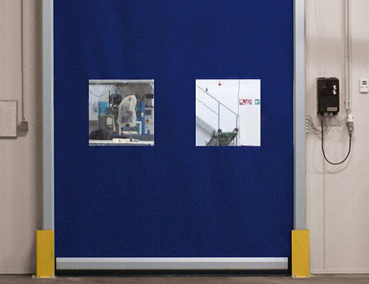 Porta a rulli veloci a bassa manutenzione struttura in acciaio resistente alle intemperie porta logistica automatica ad alta velocità