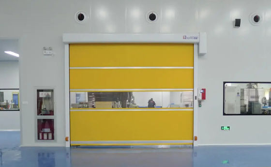 Controllo remoto Moderno stile PVC Rapid Shutter Door Con Isolamento Termico