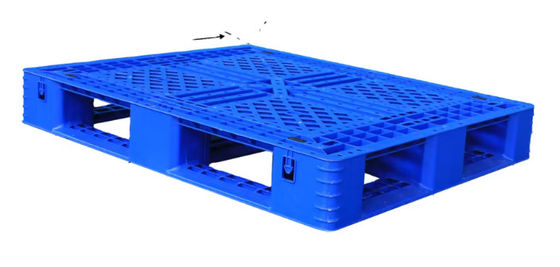 Reutilizzabile 4T statico 1T rack caricabile in 2 direzioni ingresso impilabile igienico superficie liscia pallet di plastica
