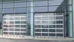 Acque resistenti Classe 3 Moderno Disegno insonorizzante Leggio di alluminio Vetro Sezionale Porta del garage