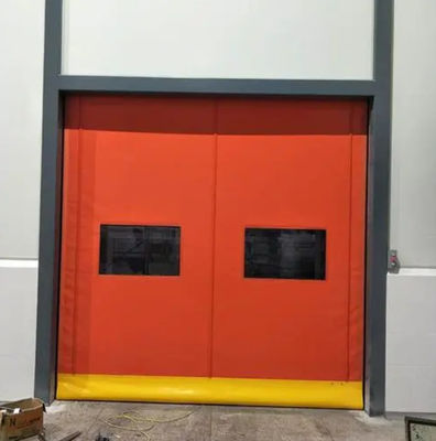 Porta a velocita' elevata, customizzata in PVC, con serratura veloce, in acciaio inossidabile e chiusura a cerniera di controllo intelligente.