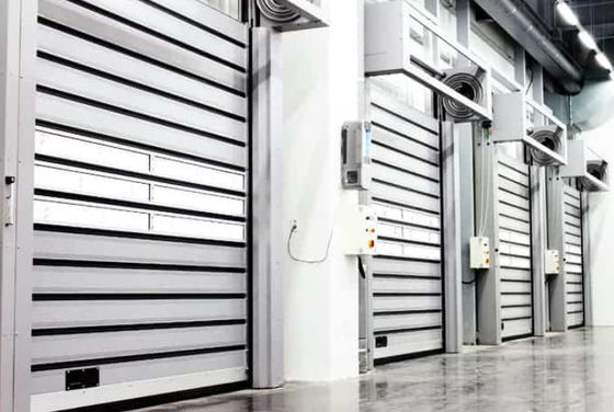 Porta a spirale resistente per una maggiore sicurezza Metallo alluminio Porta a persiana a rotolamento rapido