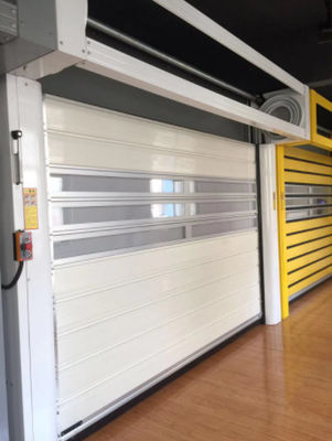 Porta a spirale trasparente di sicurezza in alluminio ad alta velocità Fornitore di alimentazione personalizzato 220V/50HZ