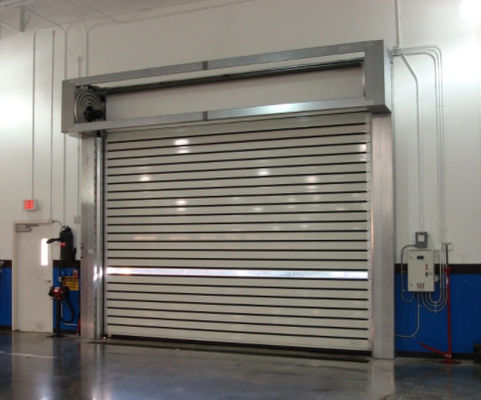 Efficienza di sicurezza delle porte a spirale trasparenti ad alta velocità in alluminio