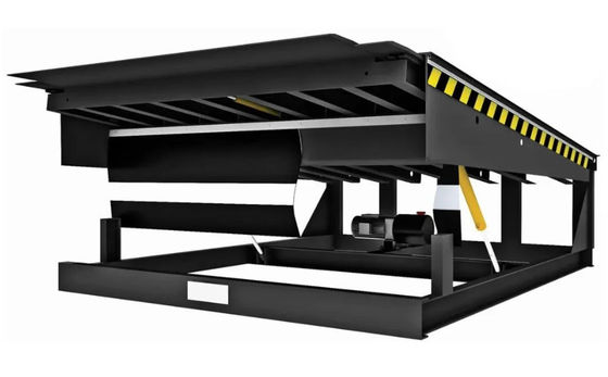 Dock Door Levelers Workshop Automatic Dock Plate 25000-40000LBS Design sicuro con altezza del ponte personalizzabile e barre di sicurezza
