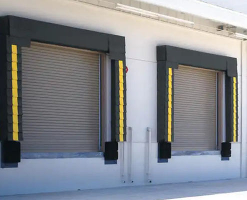 Black Retractabile Dock Anti-crush Durable Pvc Cushion Mechanical Duty Struttura in acciaio Industrial Regolabile gonfiabile Isolato Isotopo sigillato Dock Shelter con personalizzato Come ordine