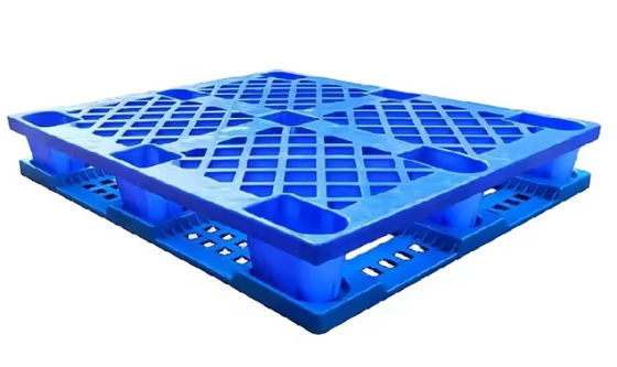 Riutilizzabile Industriale Pesante Grande 4 Way HDPE Pallet con stampaggio a caldo e stampa di seta Logo doppio volto