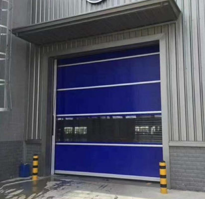 Industriale Alta Velocità PVC Rollo Up Rapid Shutter Door 304 Materiale in acciaio inossidabile a bassa manutenzione Progettazione struttura in acciaio
