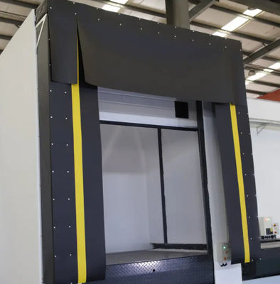 Sistema di caricamento regolabile Portone del molo Rifugio PVC Plastico Gomma Costruzione Efficiente dal punto di vista energetico Buona tenuta tra porta del molo e camion