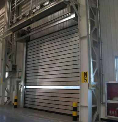 Potenza del motore della porta a spirale ad alta velocità di lega di alluminio 0.75KW Efficienza di sicurezza ≤2.0m3/ M2.s Velocità di chiusura 0.8m/s