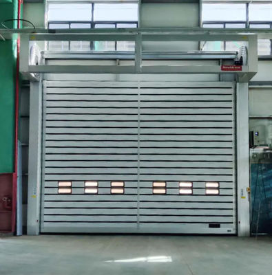 Porta a spirale trasparente ad alta velocità di alluminio con velocità di chiusura di 0,8 m/s e alimentazione 220V/50HZ