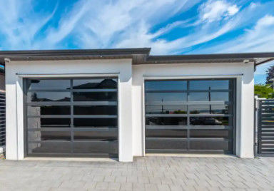 Rivestimento in polvere Idroreflessibilità Classe 3 Vetro trasparente Porta di garage sezionale personalizzata