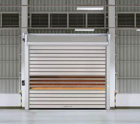 Efficienza di sicurezza della porta a spirale trasparente in alluminio ad alta velocità personalizzata per comodità