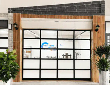 Acque resistenti classe 3 vetro trasparente porta di garage a sezione senza rumore