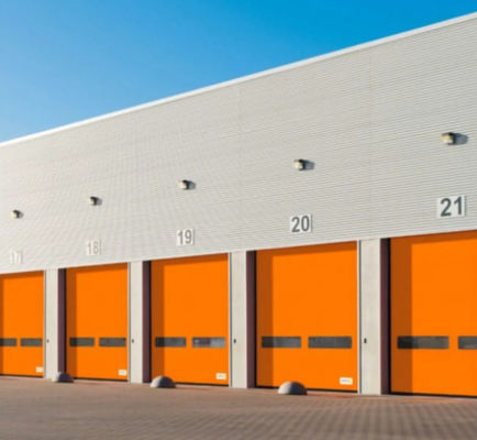 Customized High Speed PVC Roll Up Rapid Shutter Zipper Door 304 Materiale in acciaio inossidabile per la sicurezza